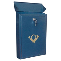 Почтовый ящик «Индивидуальный» синий с рисунком